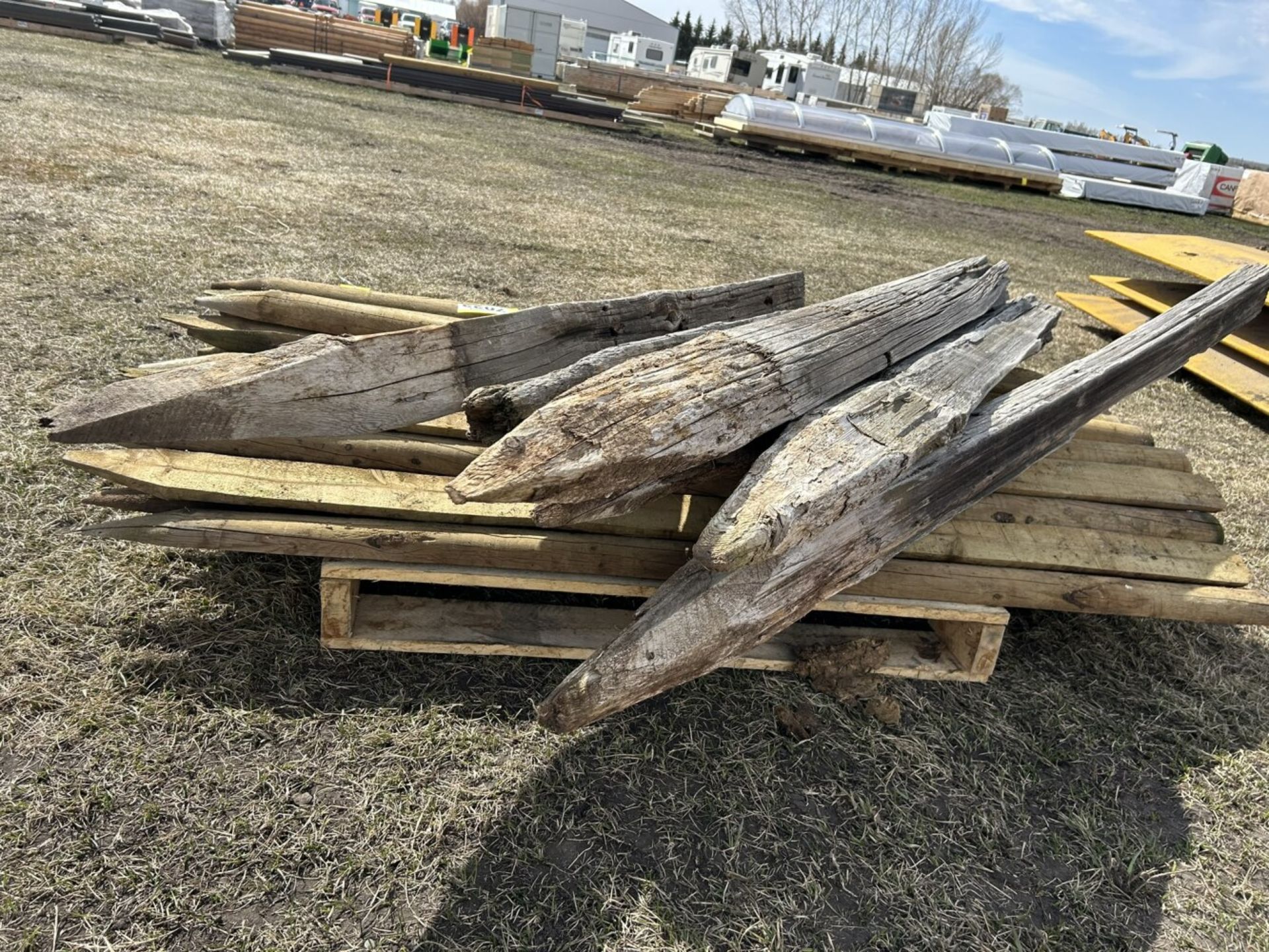 L/O - SPLIT POSTS, USED CEDAR POSTS - Image 5 of 5