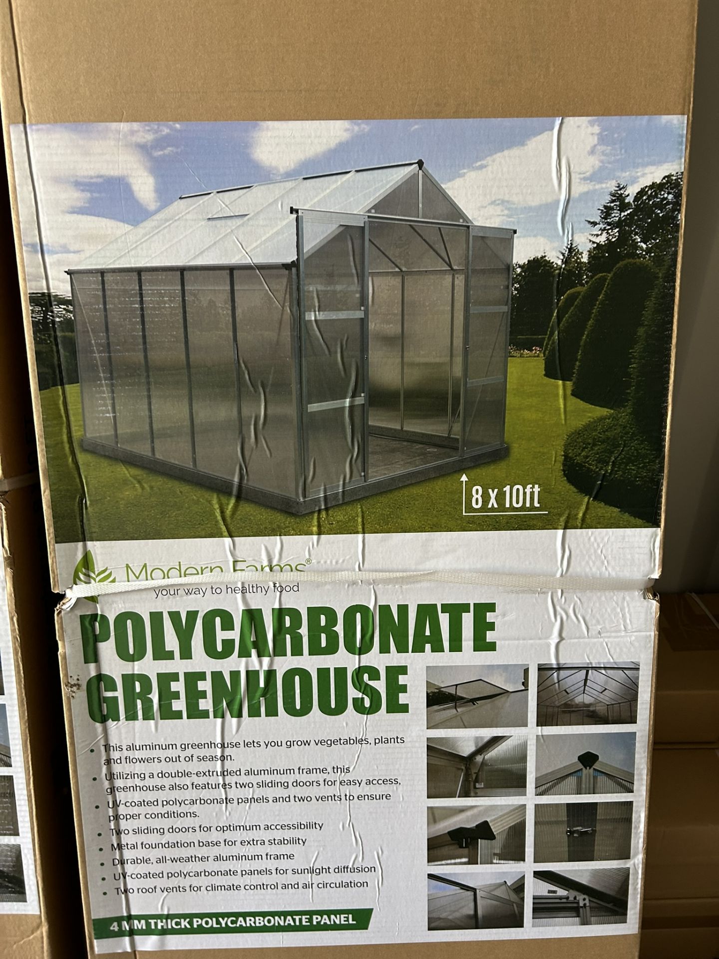 8x10 POLY CARBONATE GREENHOUSE