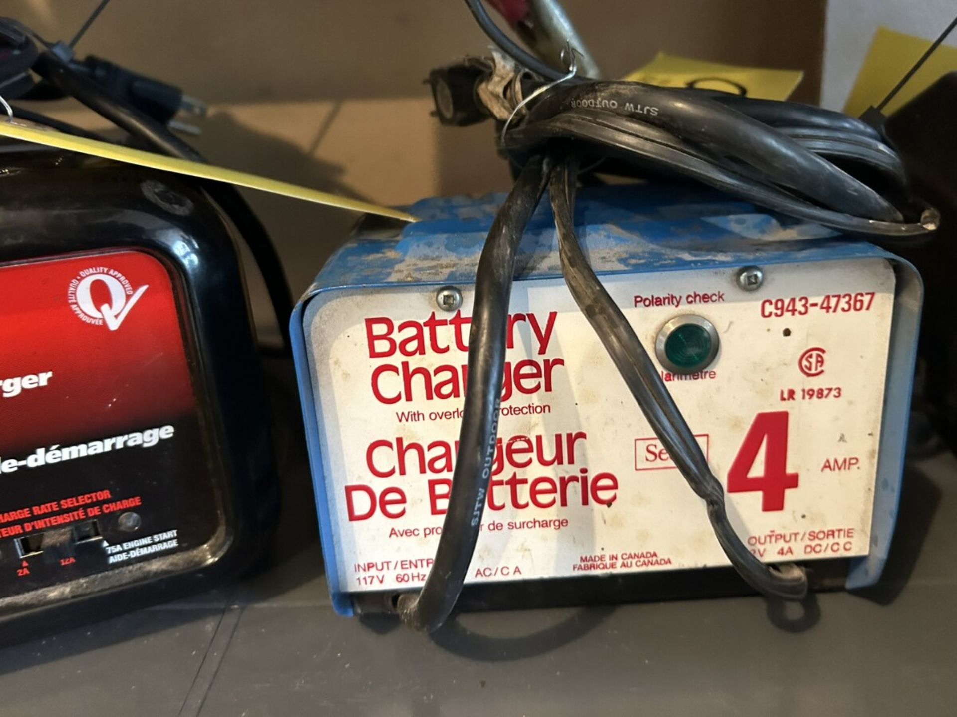 LASER 10 & SEARS BATTERY CHARGERS