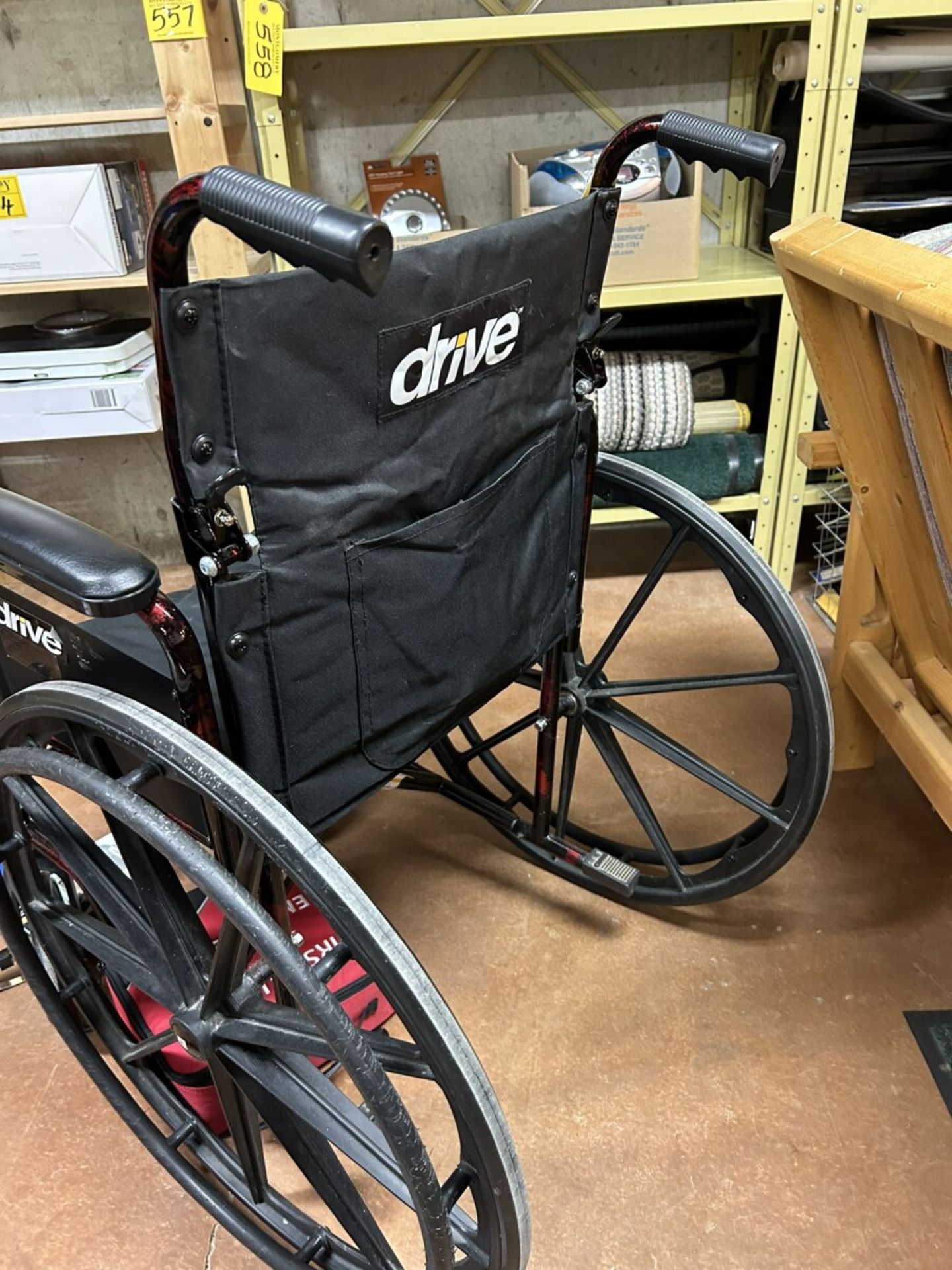 WHEEL CHAIR, BLOOD PRESSURE MONITOR, HAND CLAW, FIRST AID KIT, TOILET SAFETY RAIL - Image 6 of 6