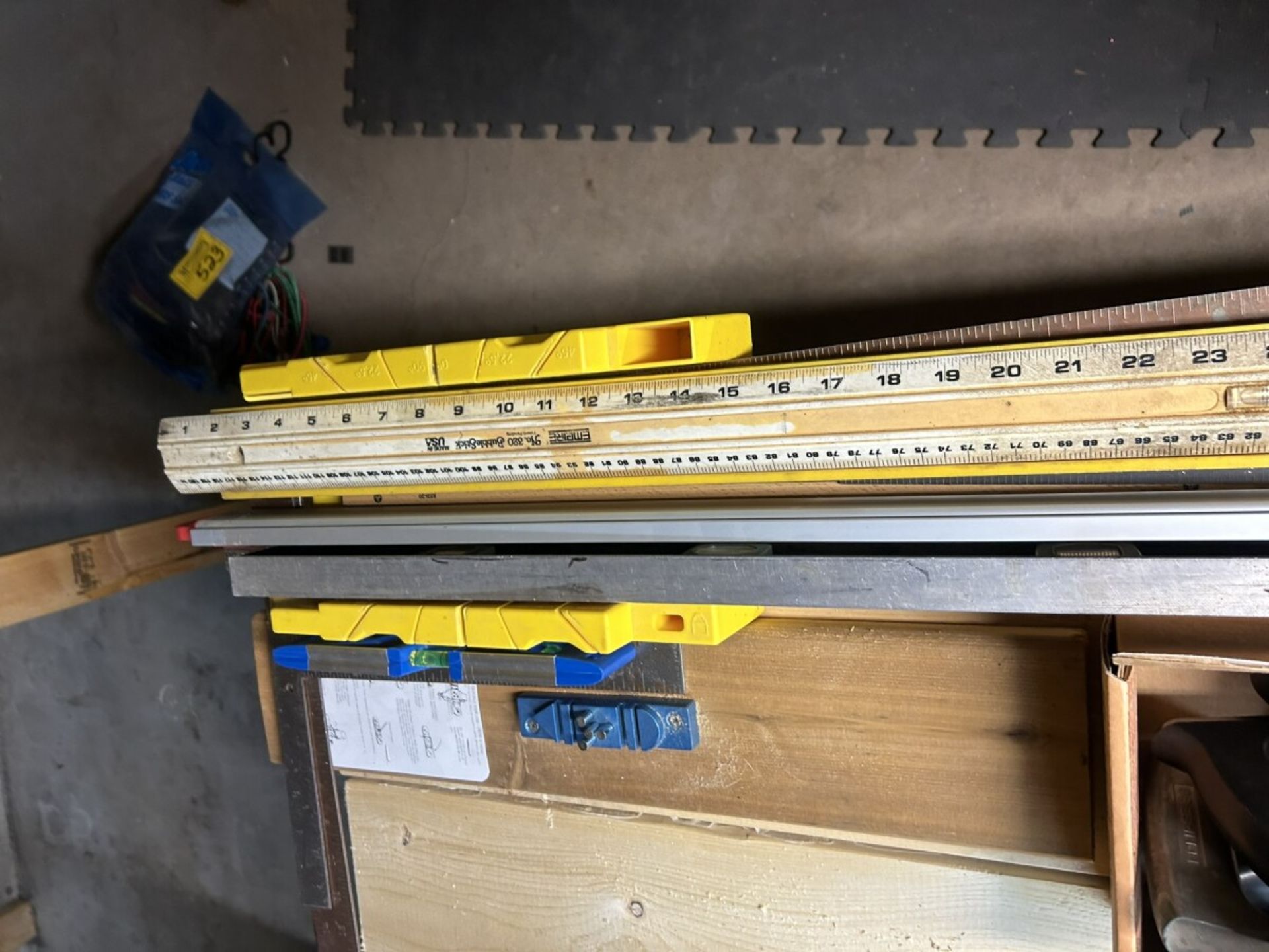 LEVELS, MITRE BOX W/SAWS, HUSKY CLAMP, ETC… - Image 5 of 5