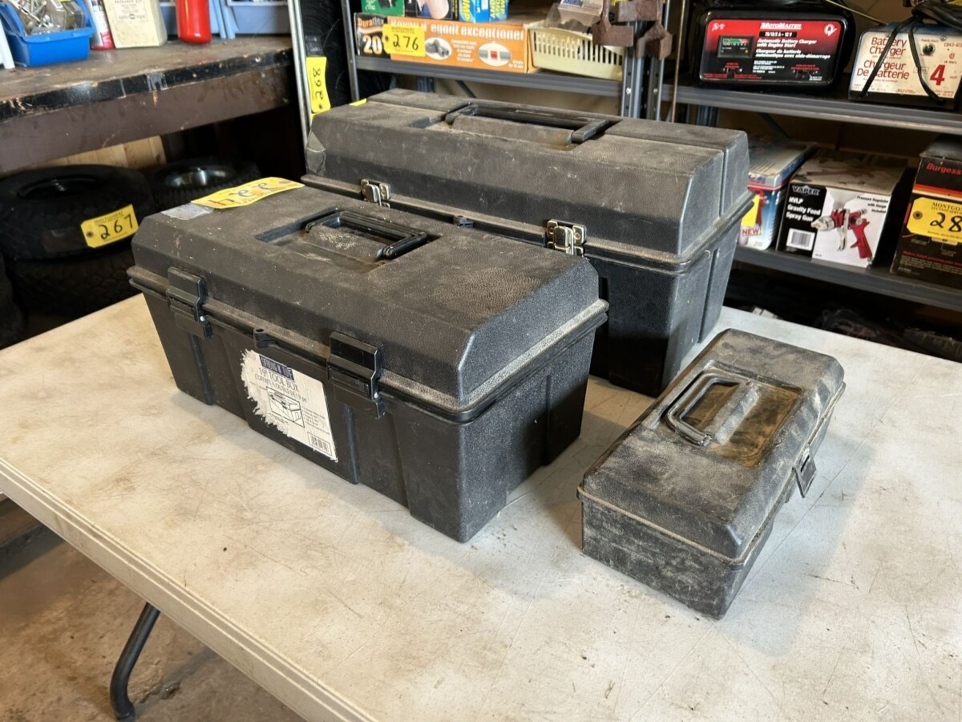 ASSORTED POLY TOOLBOXES