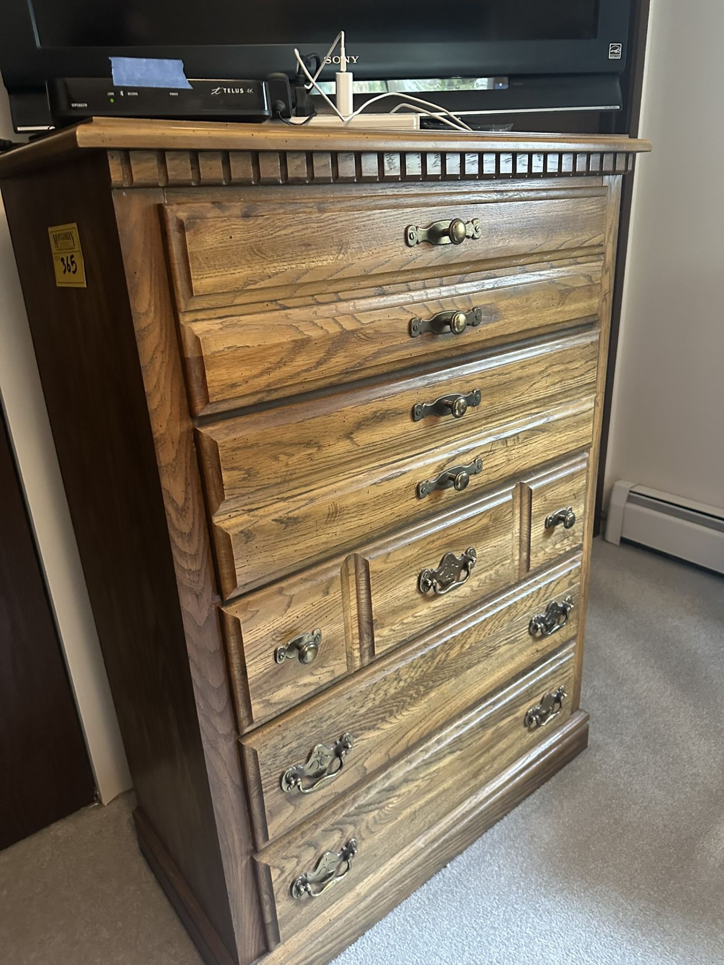 WOODEN BEDROOM SUITE, END TABLES, DRESSERS, BED FRAME (MATTRESS NOT INCLUDED AND METAL FRAME IN - Image 3 of 7