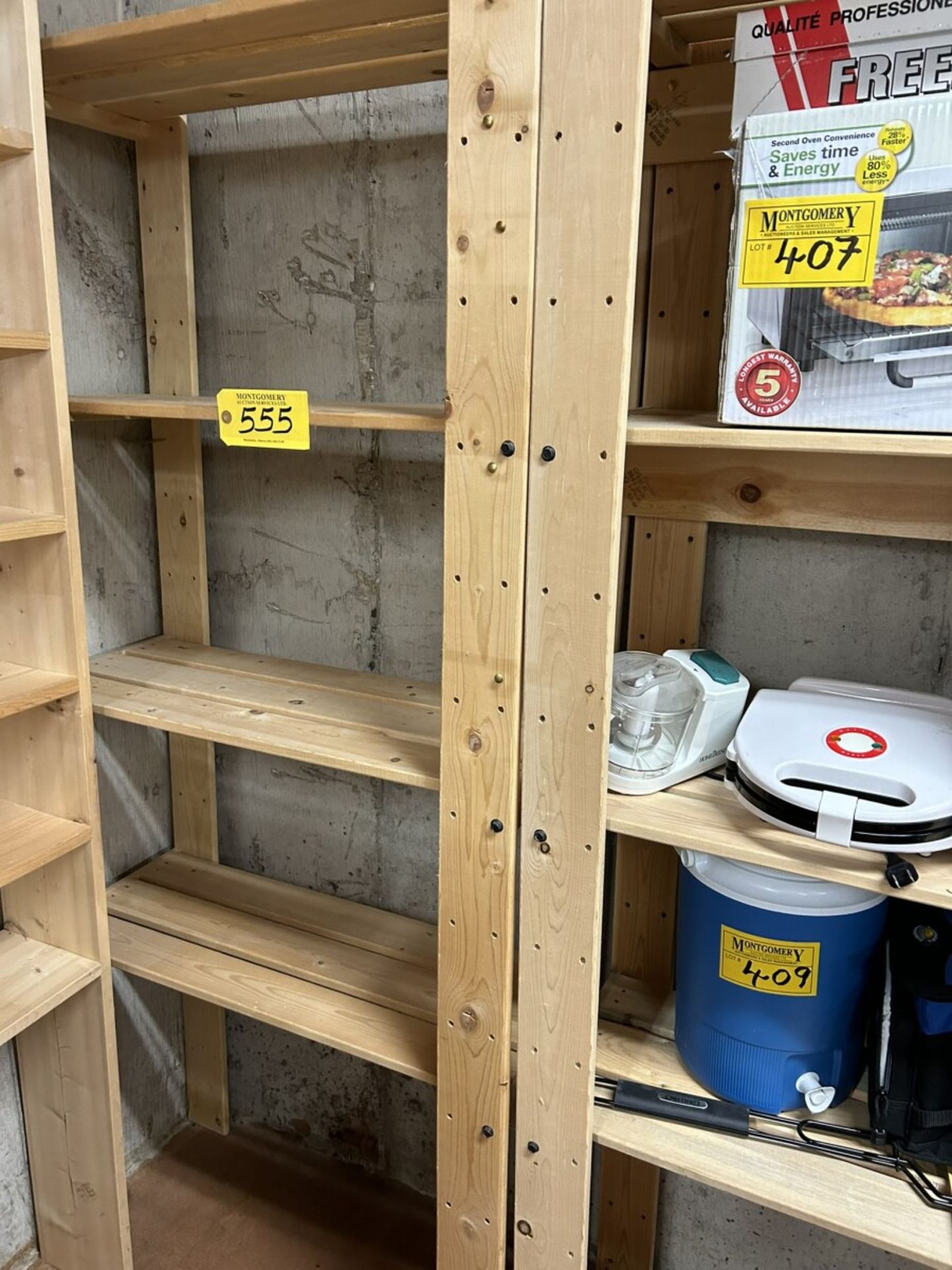 L/O - 4 - PINE SHELVING UNITS 30 1/2X13X69H PER UNIT - Image 2 of 3