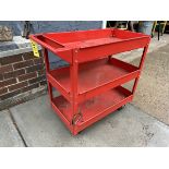 ROLLING METAL SHOP CART