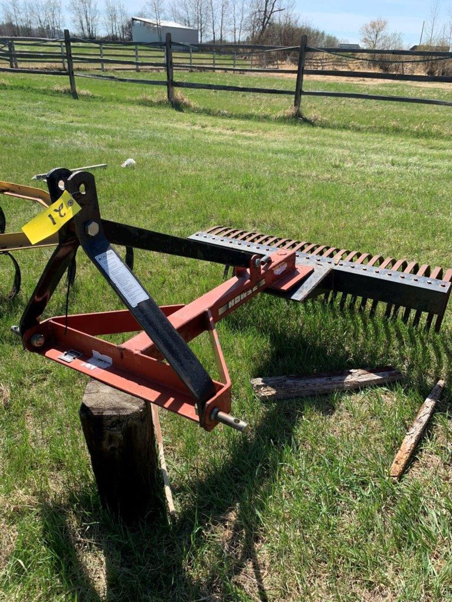 HOWSE 3-PT 48" LANDSCAPE RAKE