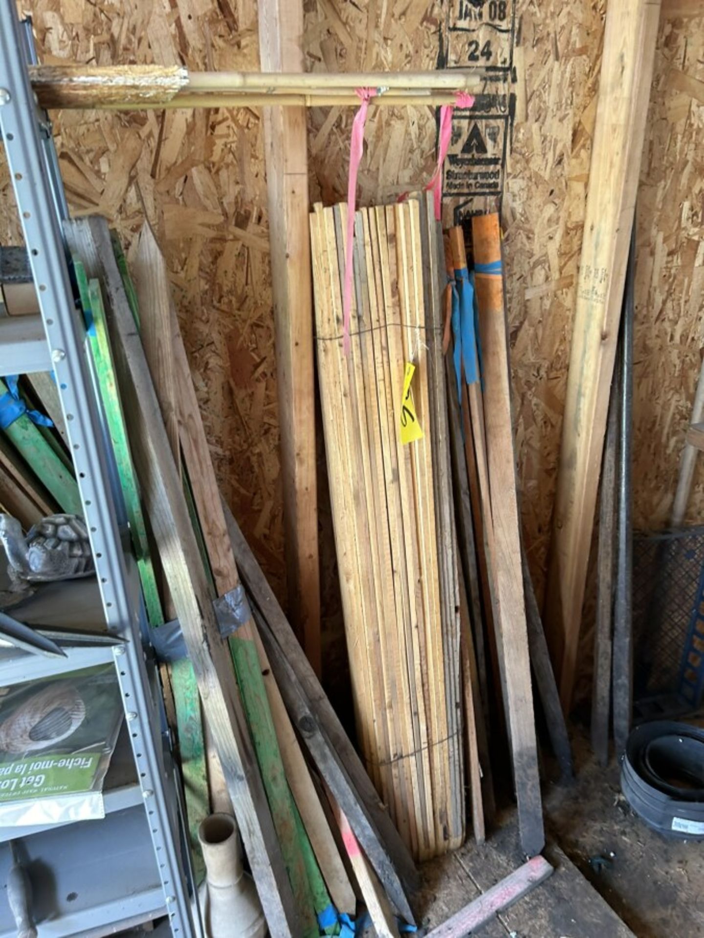 FORKS, SHOVELS, RAKES, TIGER TORCH, SOLAR LIGHTS, WOOD SAW HORSES, ETC.. - Image 7 of 12