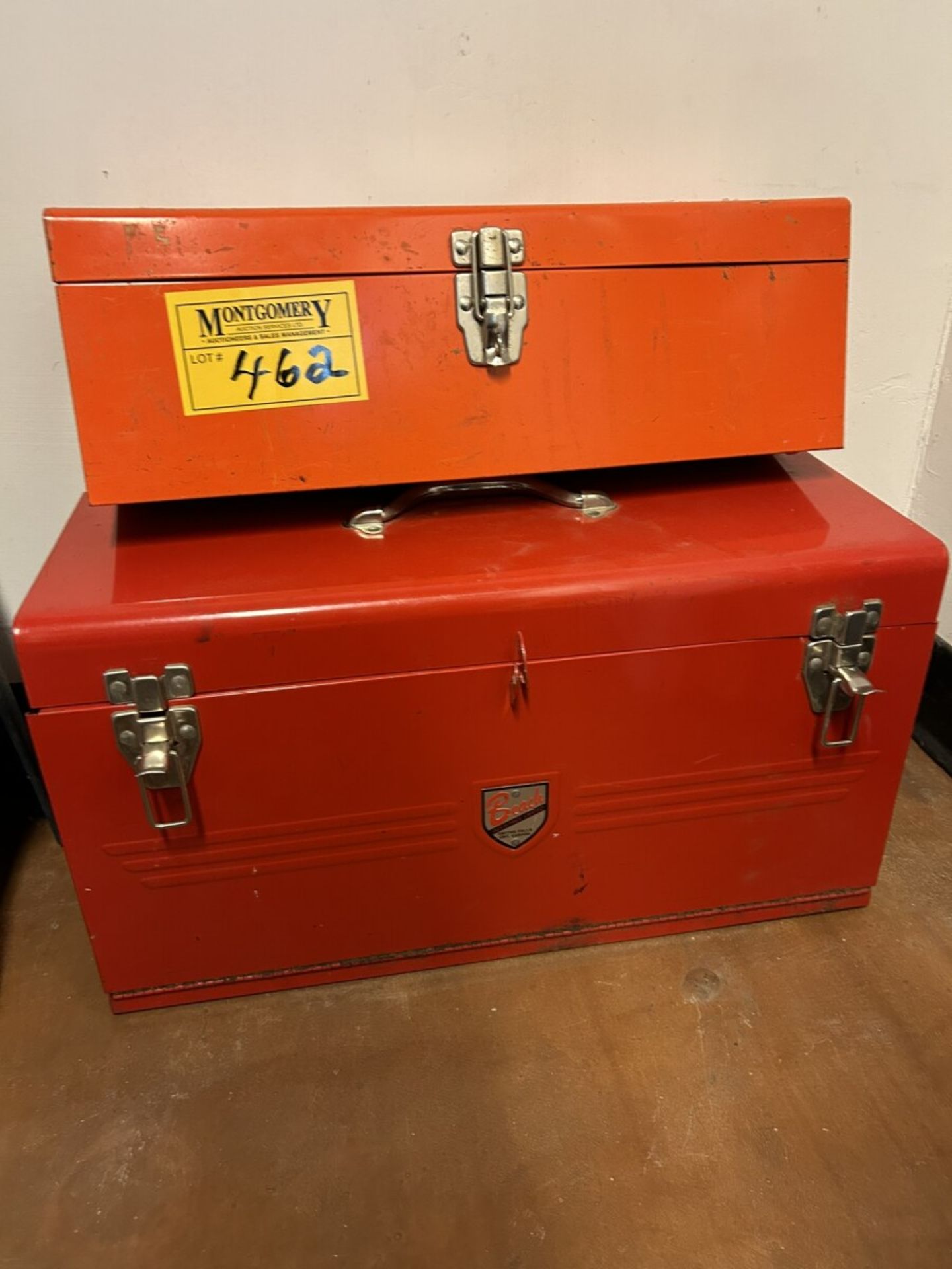 2 METAL TOOL BOXES