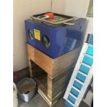 POWERFIST SANDBLASTING CABINET W/ SANDBLASTER HOOD AND HANDHELD SAND BLASTER