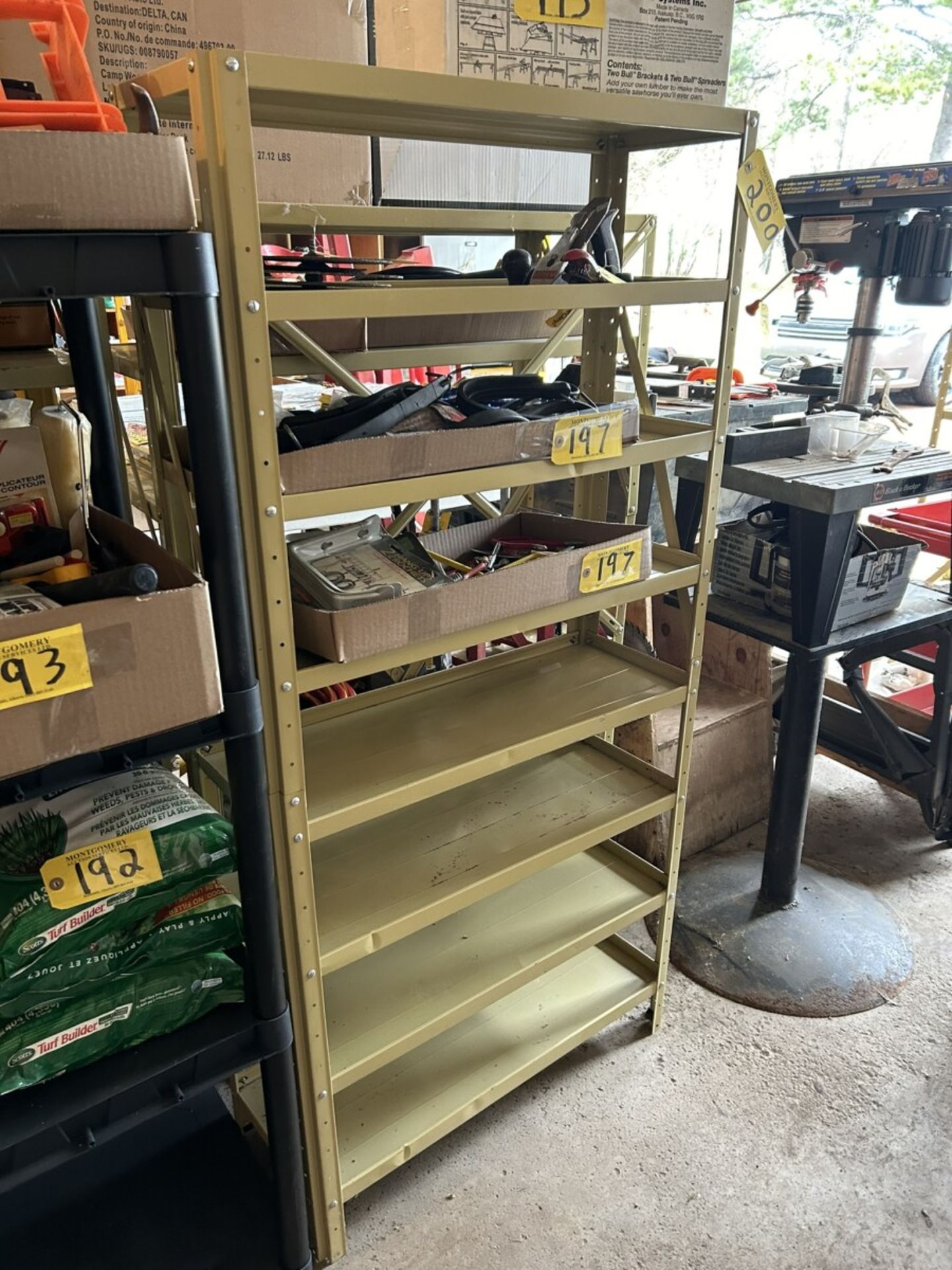 4-METAL SHELVING UNITS