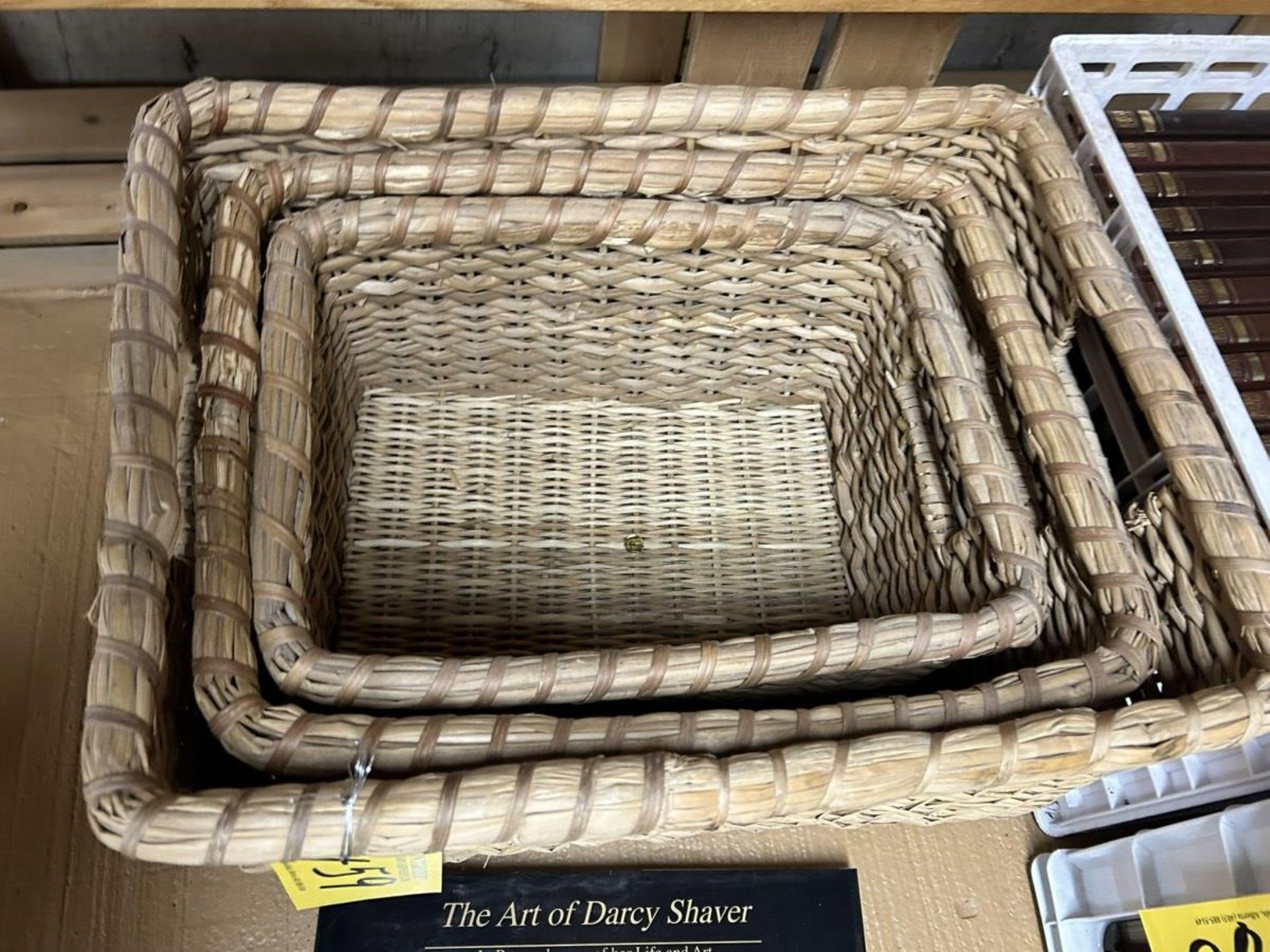 L/O WICKER NESTING BASKETS, ATLAS OF ALBERTA, BOOK OF ART OF DARCY SHAVER - Image 5 of 5