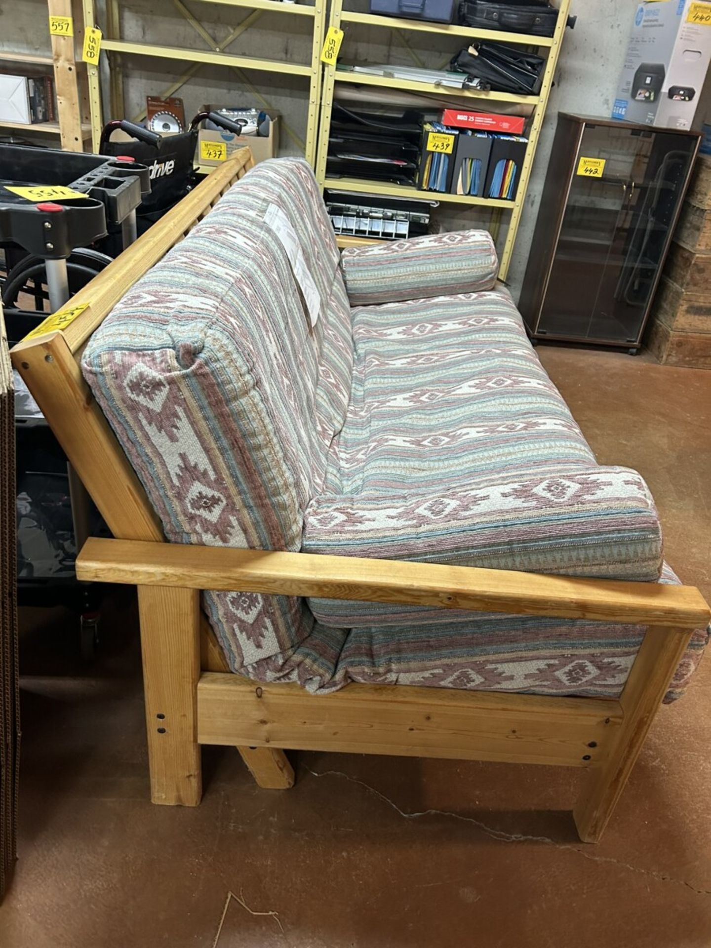 WOODEN FRAME FUTON COUCH - Image 2 of 5