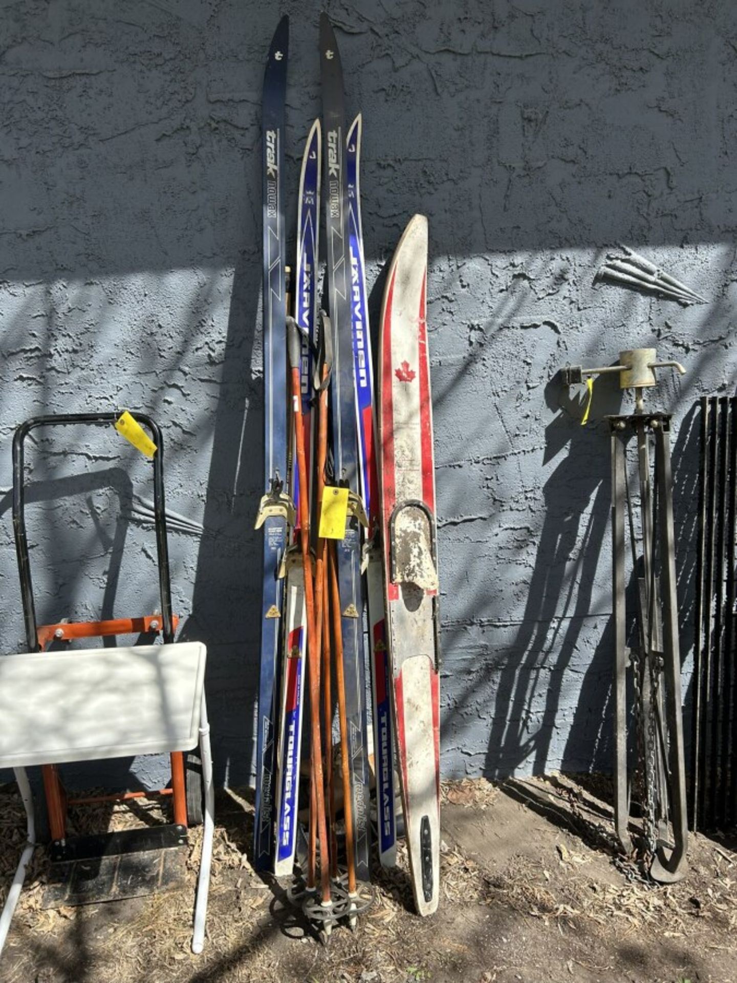 ASSORTED SKIS & POLES