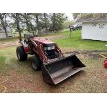 CASE IH DX26 4X4 COMPACT TRACTOR W/ LX112 FEL & 3PT -1064 HRS S/N HDG410134