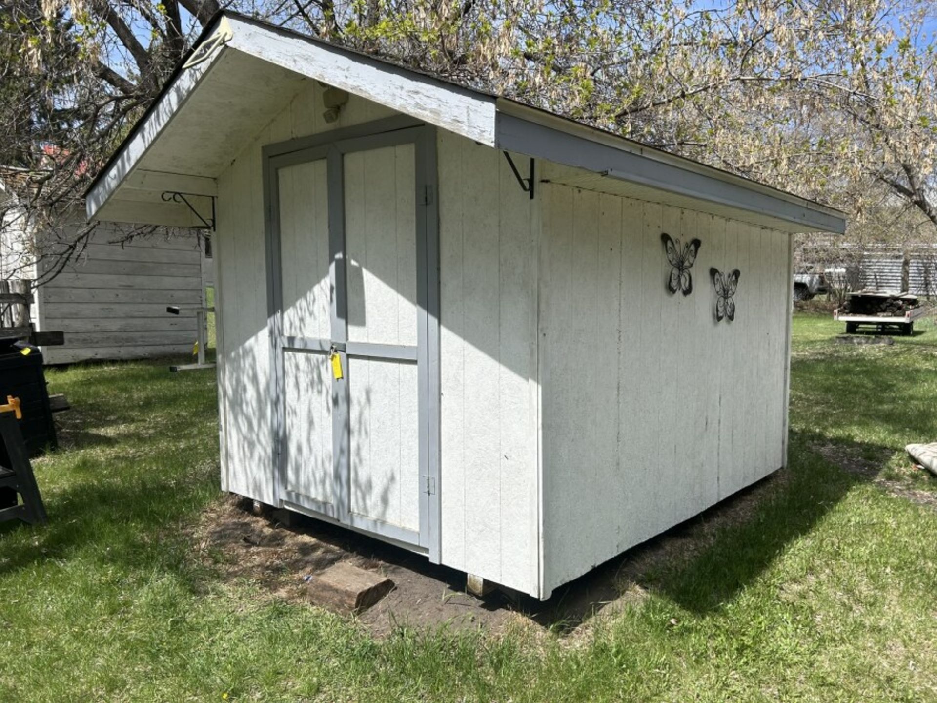 8X10 WOODFRAME GARDEN SHED