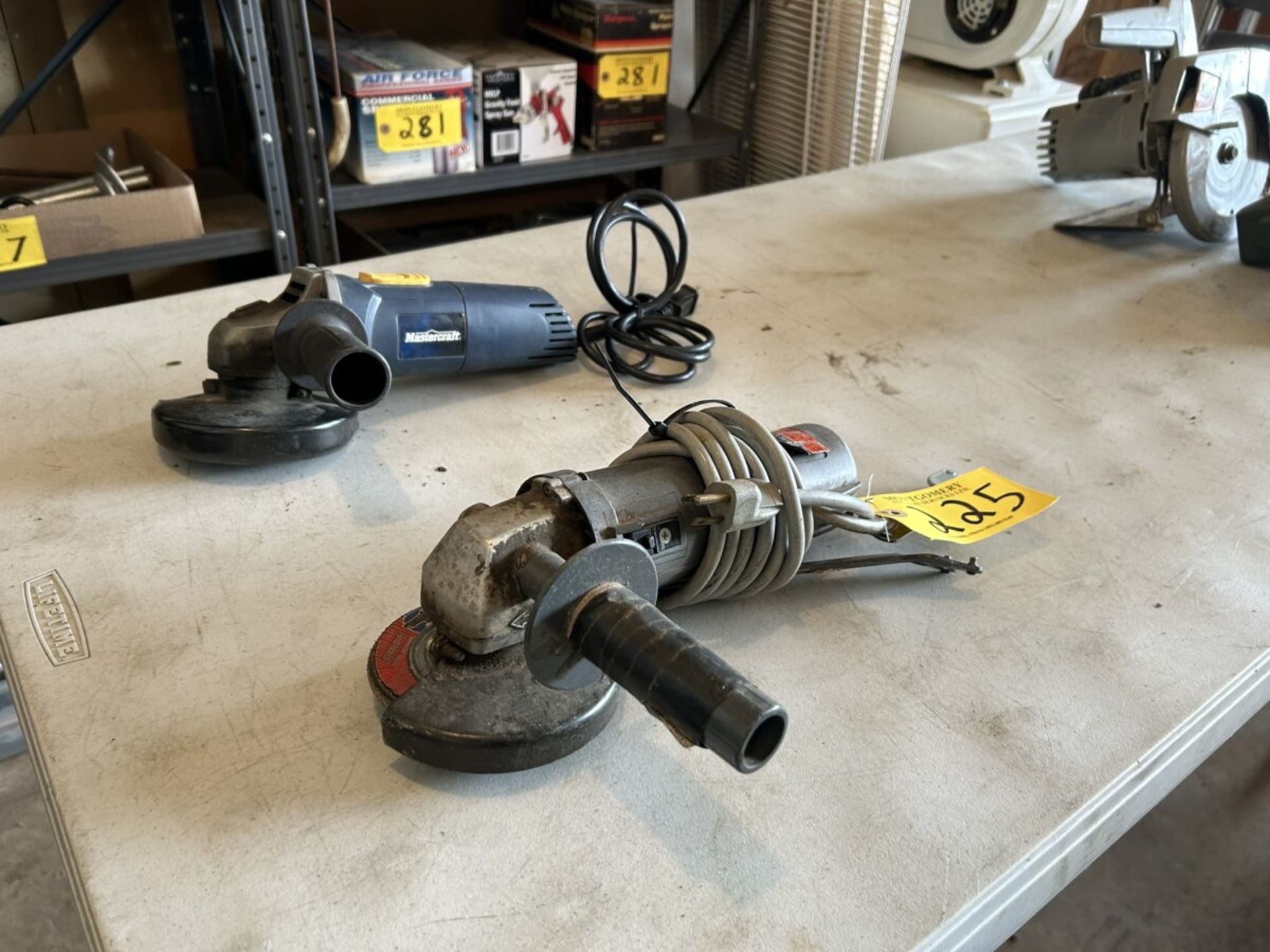 SKIL AND MASTERCRAFT 4.5" ELEC. ANGLE GRINDERS