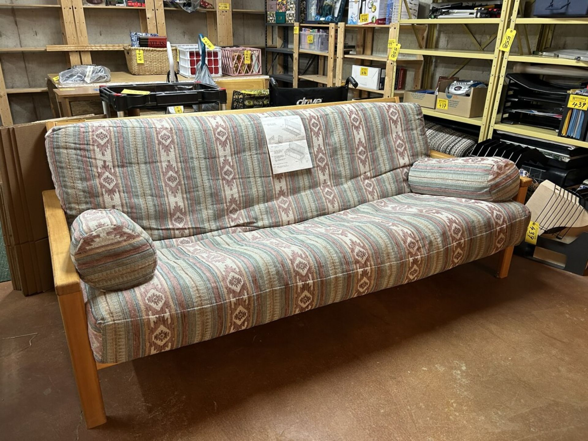 WOODEN FRAME FUTON COUCH