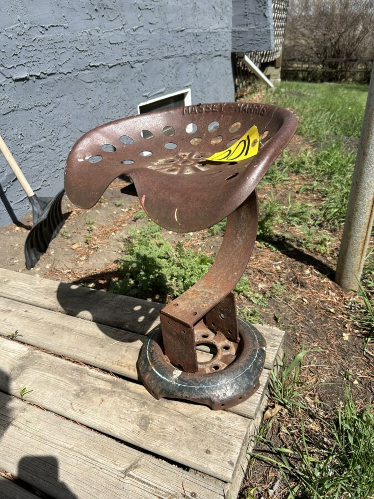 ANTIQUE IMPLEMENT SEAT