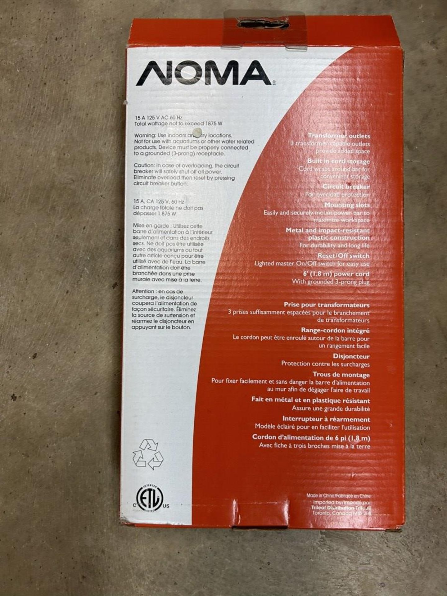 NOMA 8 - OUTLET POWER BAR - Image 3 of 3