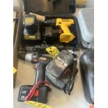 DEWALT 12V CORDLESS DRILL AND CRAFTSMAN CORDLESS DRILL W/ BATTERIES AND CHARGERS