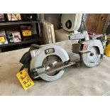 BLACK & DECKER QUANTUM ELEC. CIRCULAR SAW AND VINTAGE B&D CIRCULAR SAW