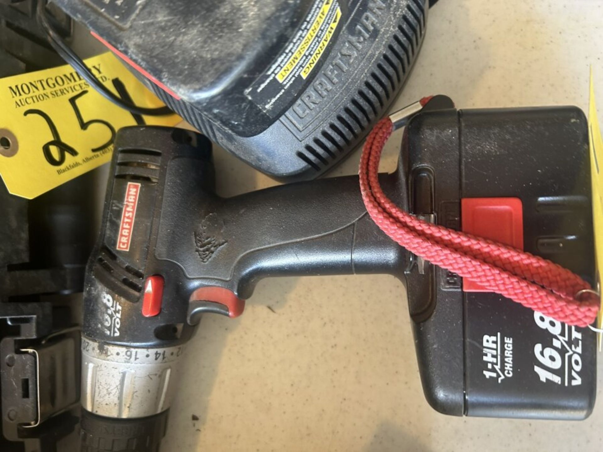 DEWALT 12V CORDLESS DRILL AND CRAFTSMAN CORDLESS DRILL W/ BATTERIES AND CHARGERS - Image 4 of 5