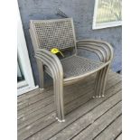 4 - STACKING PATIO CHAIRS