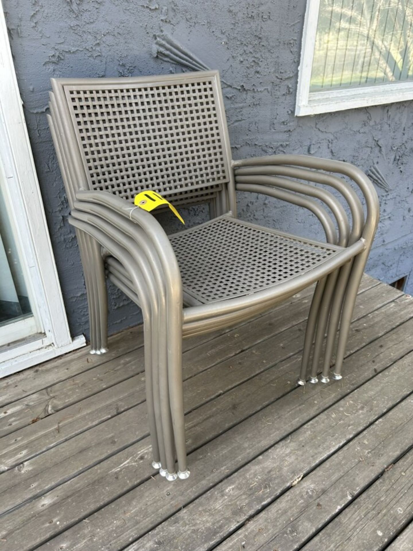 4 - STACKING PATIO CHAIRS