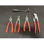 BLUE POINT/SNAP ON INT/EXT RING PLIERS, BR2, PR-27 ETC.