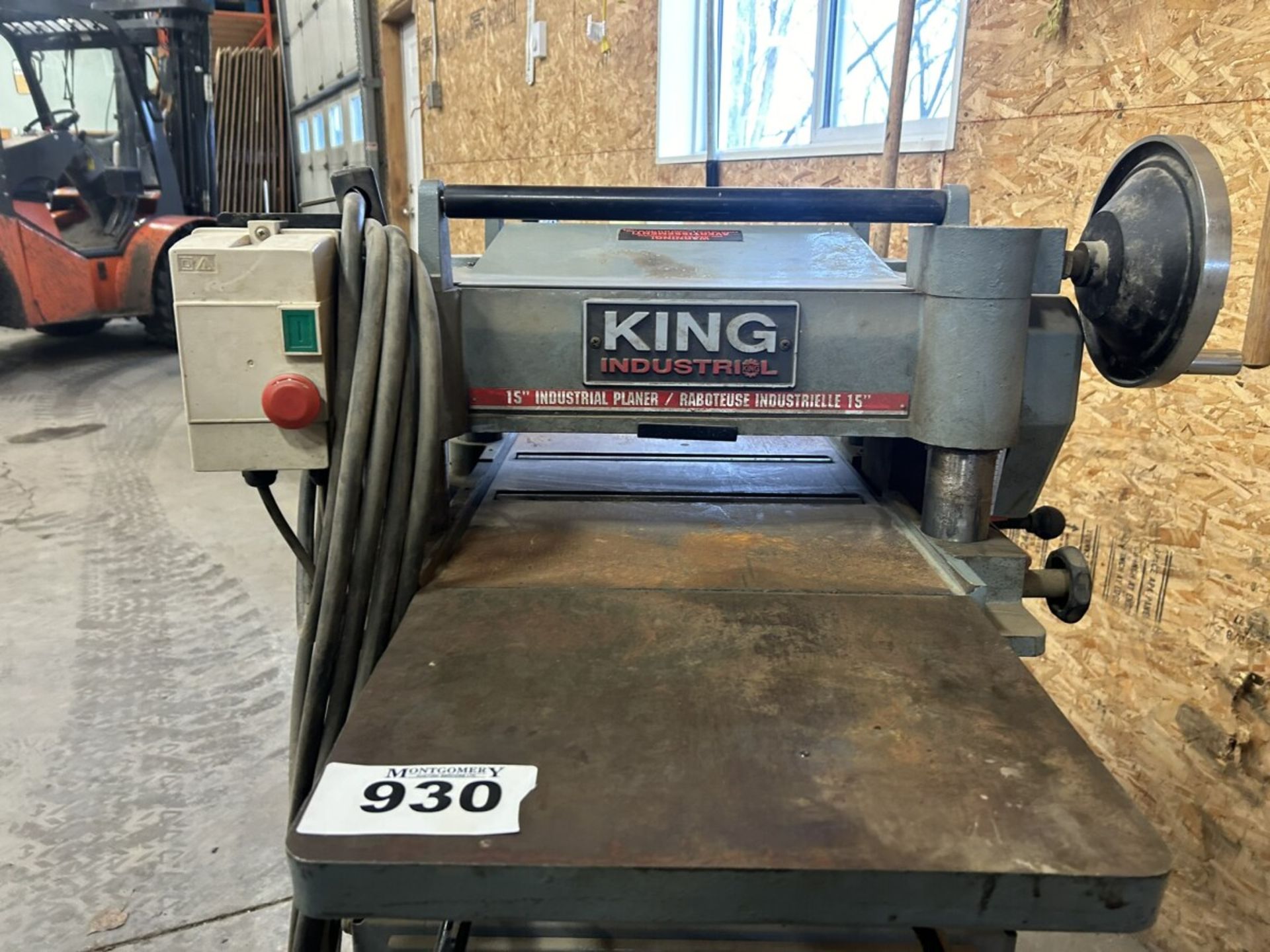 KING INDUSTRIAL 385FX 15" THICKNESS PLANER, 220V/3HP - Image 6 of 6