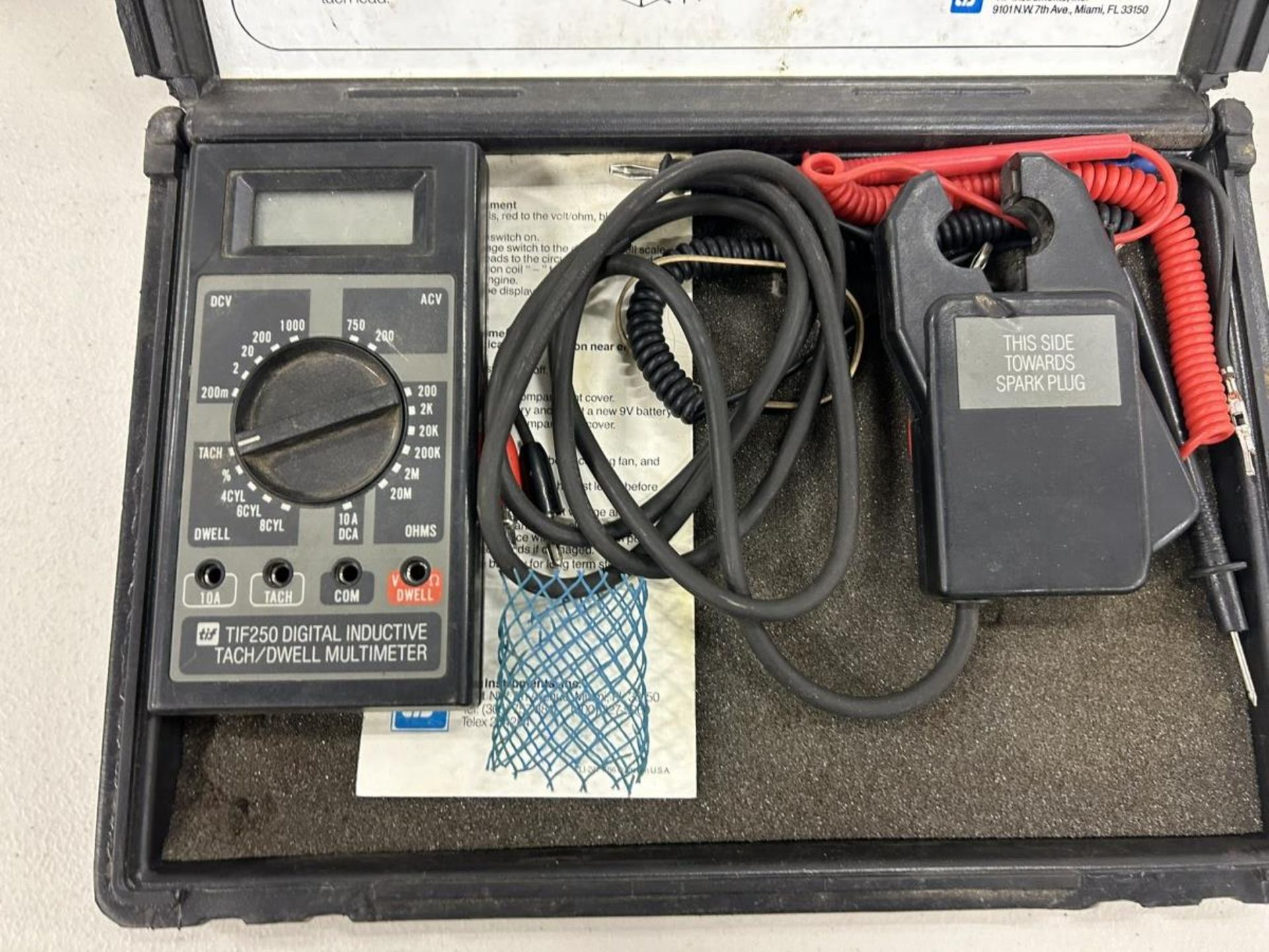 TIF 250 DIGITAL INDUCTIVE TACH/DWELL MULTIMETER - Image 2 of 5