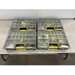 4-STANLEY POLY HARDWARE ASSORTMENT TRAYS