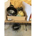 L/O ASSORTED FUNNELS, OIL CATCH BASINS & JUGS