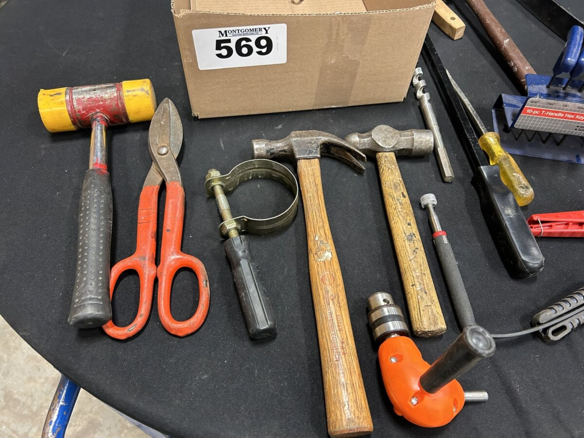 T-HANDLE SAE HEX KEYS, ASSORTED HAMMERS, ETC. - Image 2 of 5