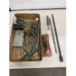 L/O ASSORTED AIR TOOL ACCESSORIES, DRILL BITS, MULTI BIT SCREW DRIVERS, ETC.