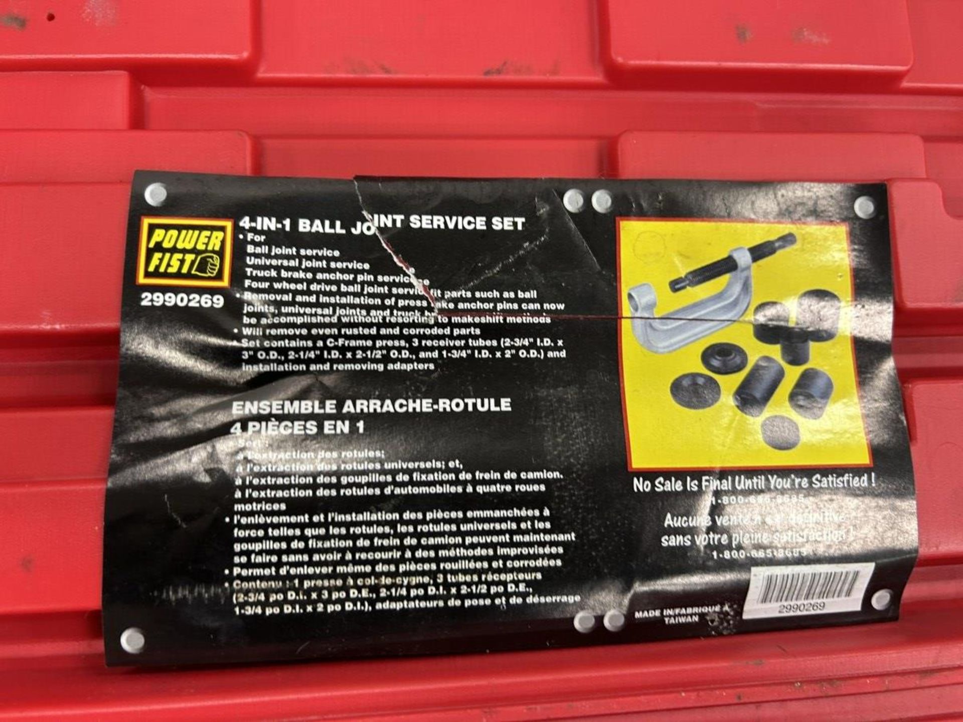 POWER FIST 4 IN 1 BALL JOINT SERVICE SET - Image 2 of 3