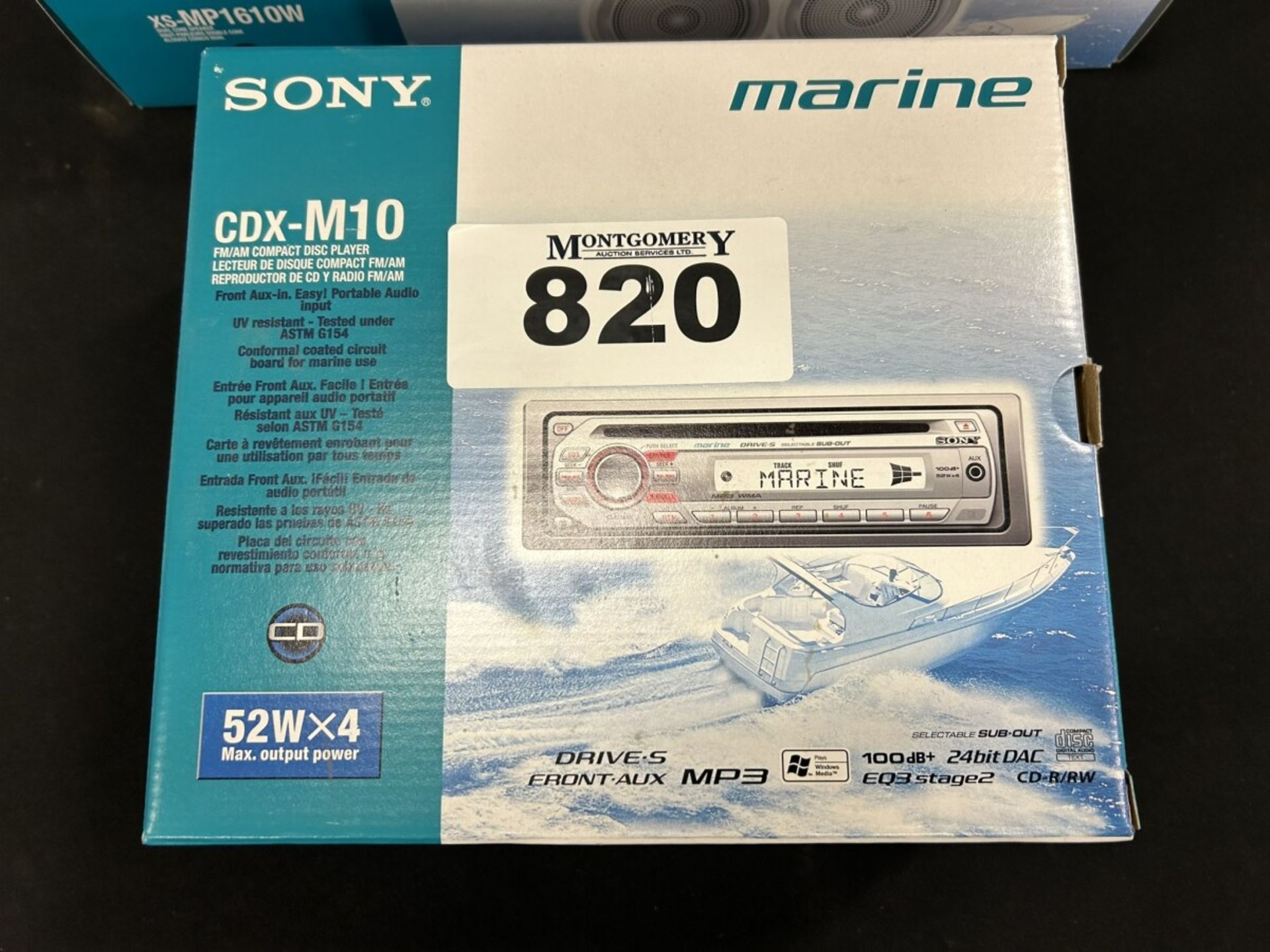 SONY MARINE COMPACT DISC PLAYER W/ 6-1/2 SPEAKERS - NEW IN BOX - Image 2 of 6