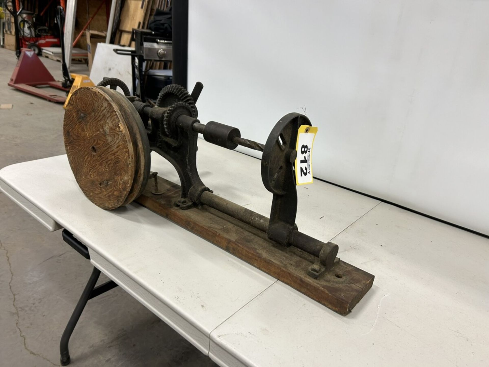 ANTIQUE POST DRILL PRESS - Image 4 of 5