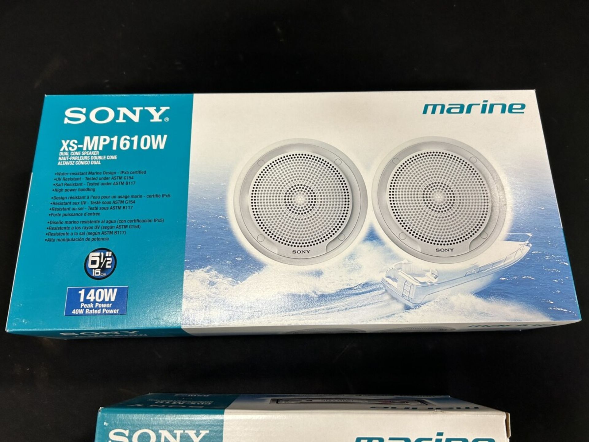 SONY MARINE COMPACT DISC PLAYER W/ 6-1/2 SPEAKERS - NEW IN BOX - Image 3 of 6