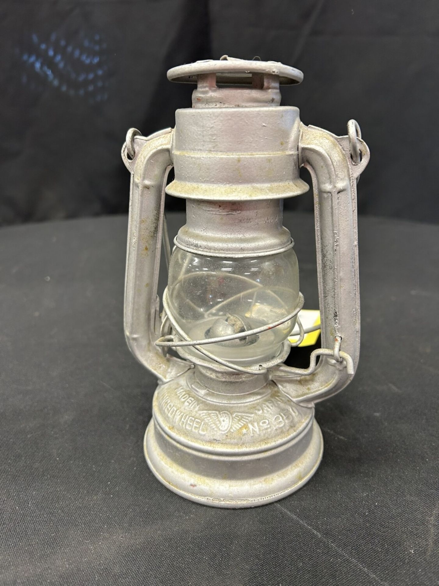 ANTIQUE WINGED WHEEL NO. 350 KEROSINE LANTERN