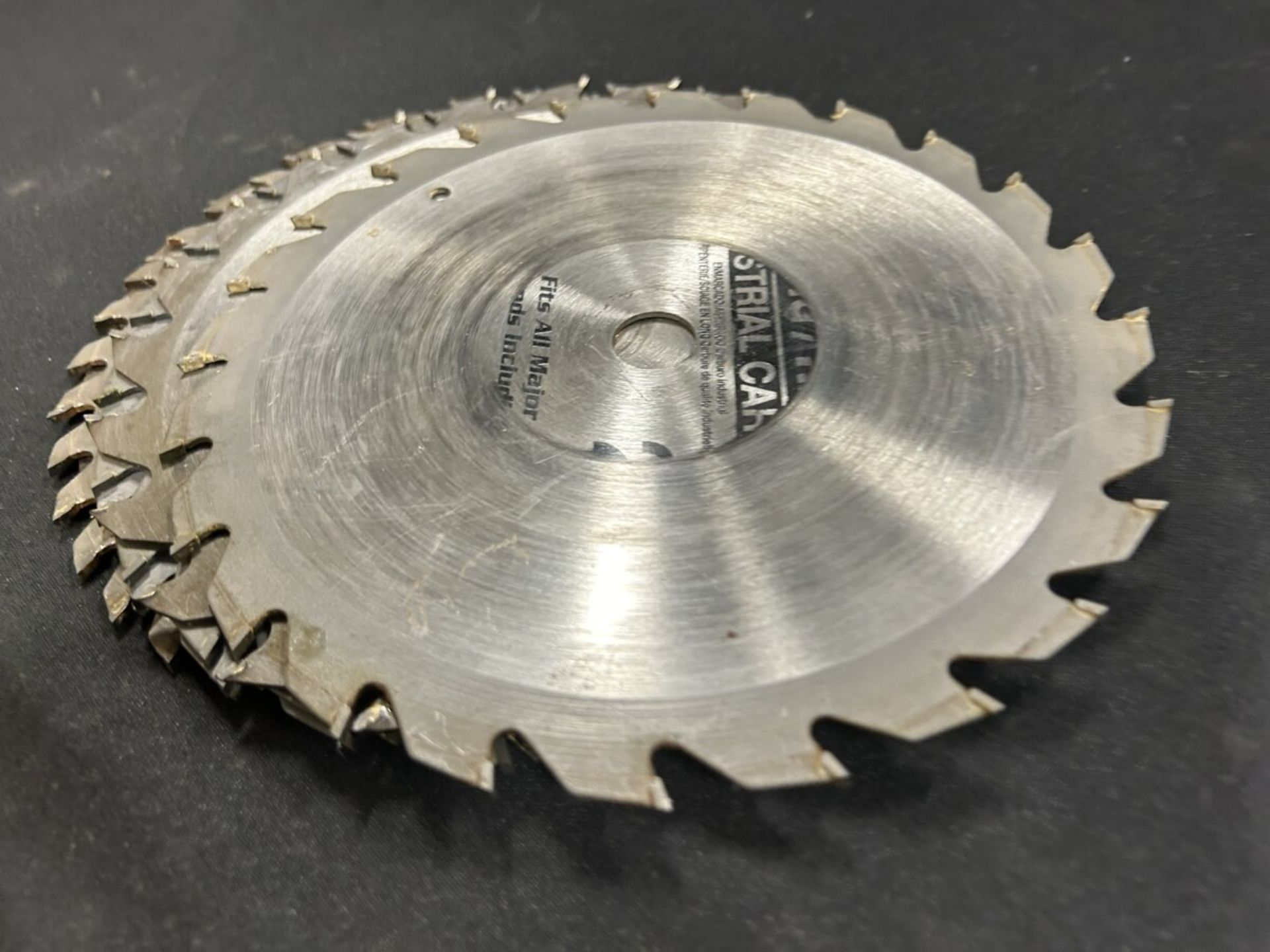 L/O ASSORTED SAW BLADES AND 6" GRINDING WHEEL - Image 2 of 4