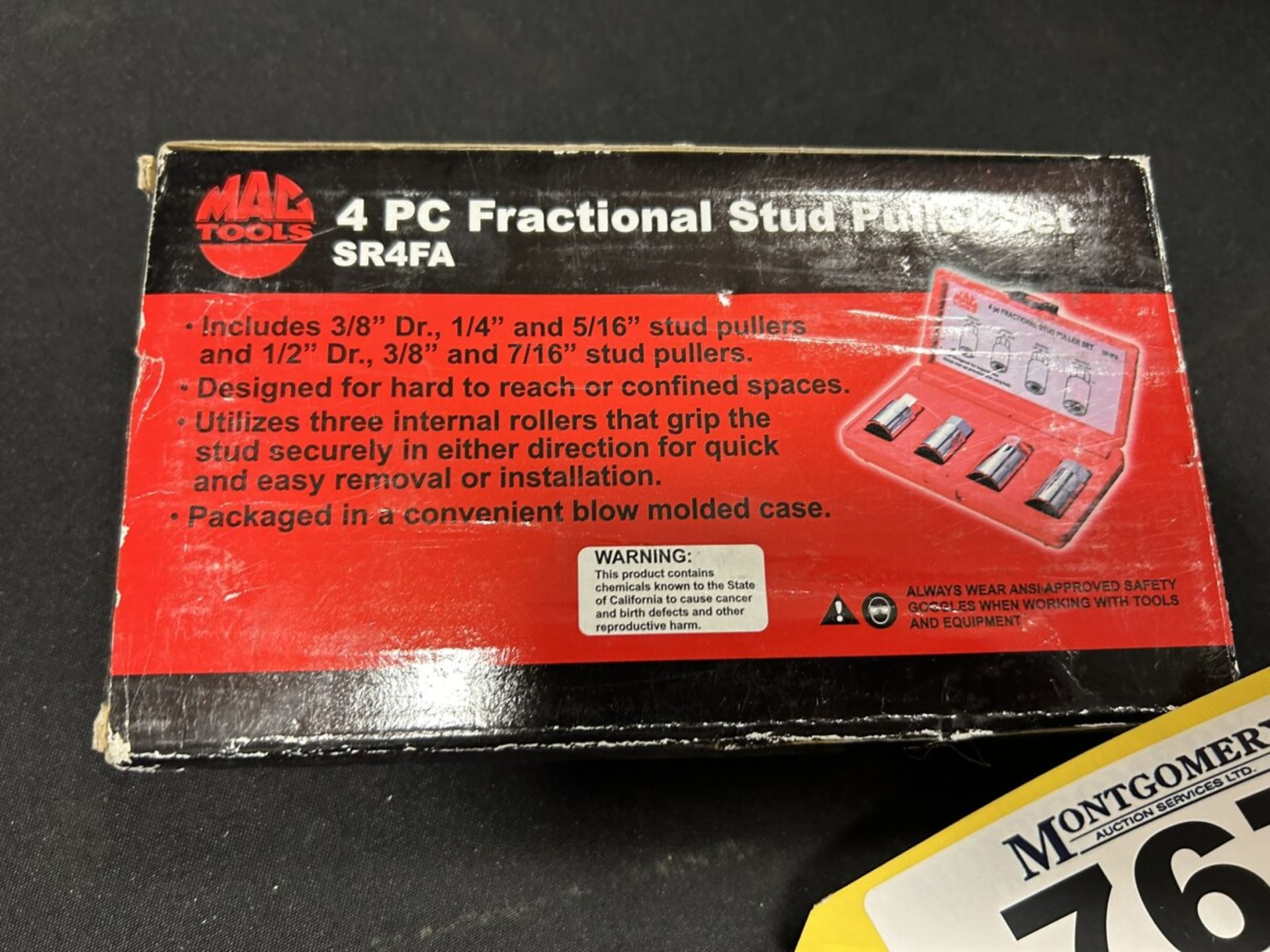 MAC TOOLS 4PC FRACTIONAL STUD PULLER SET MOD. # SR4FA - Image 3 of 5