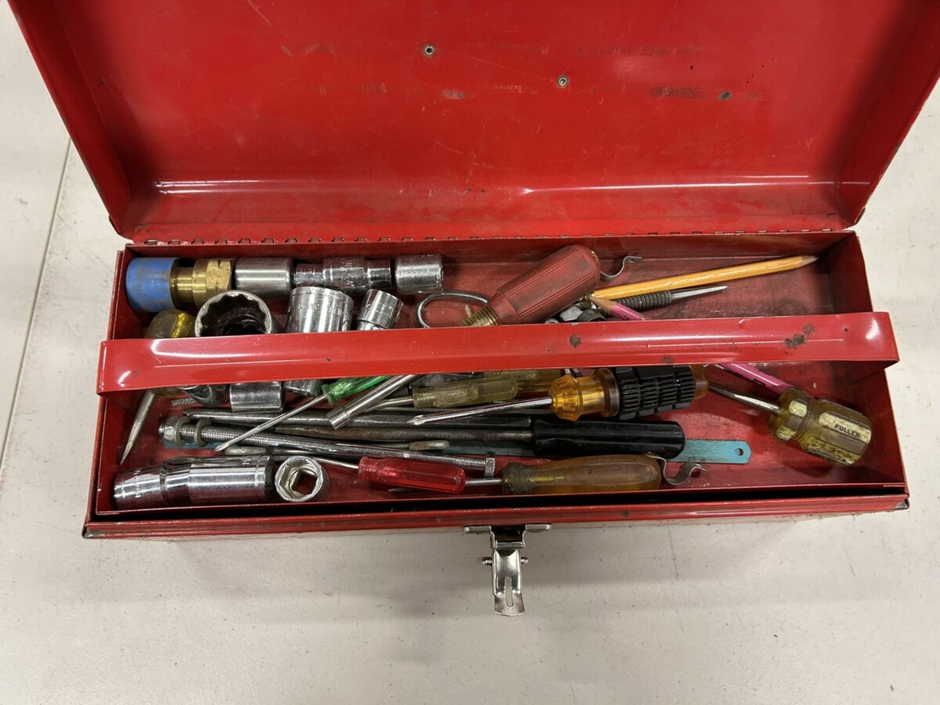 MASTERCRAFT TOOL BOX W/ ASSORTED WRENCHES AND SOCKETS - Image 2 of 4