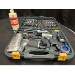 MASTERCRAFT 1/2" PNEUMATIC IMPACT WRENCH & CHISEL W/ POINTS, DRUMS, FITTINGS, ETC.