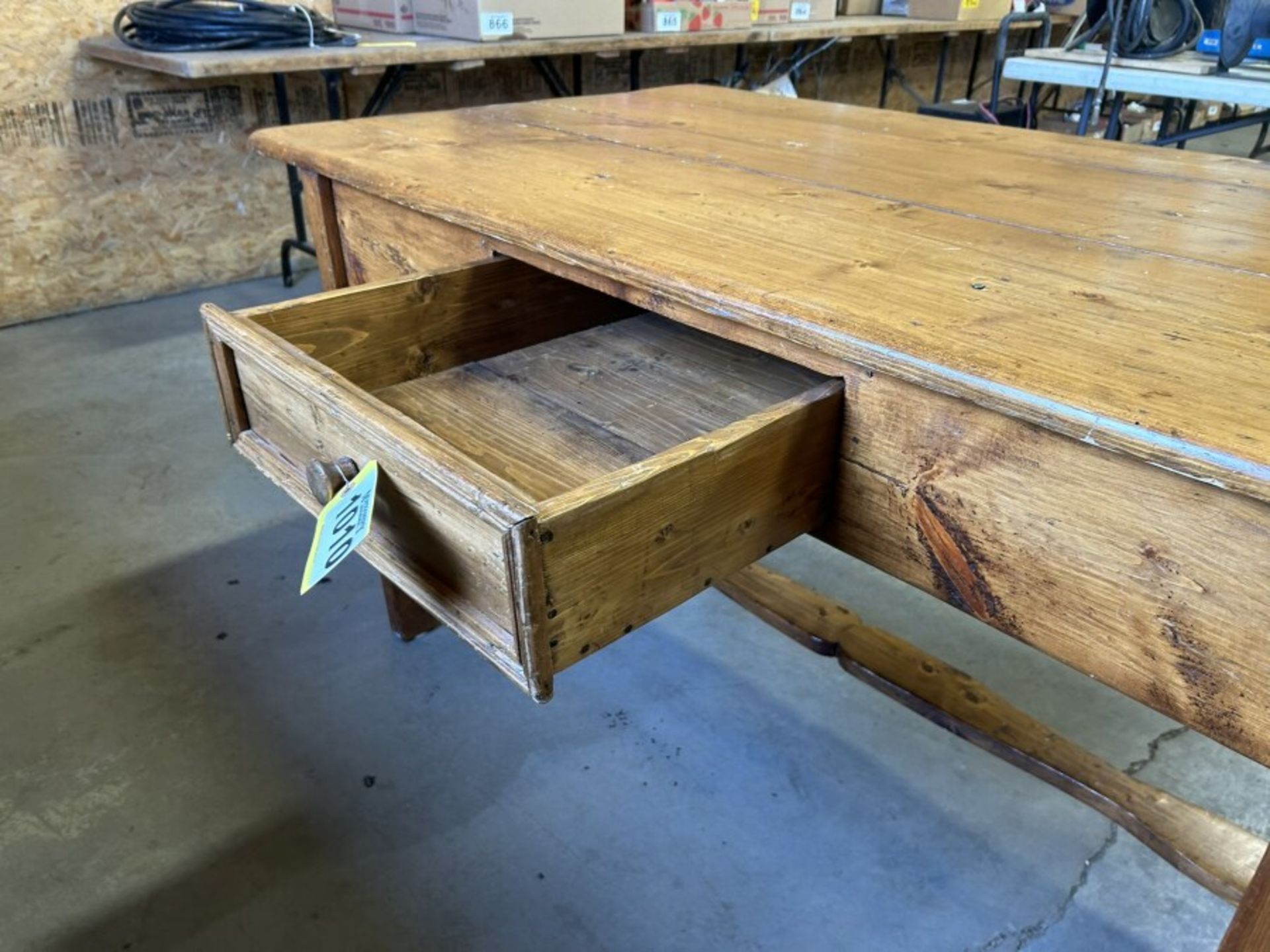 WOODEN DROP LEAF PANTRY TABLE - Image 5 of 6