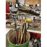 EDGING SHOVEL, 48" JACK ALL, SQUEEGEE, BROOMS, ETC.