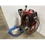 LINCOLN ELECTRIC SP-170T MIG WELDING POWER SOURCE W/ CABLES, CART AND BOTTLE S/N 10261-U1970905182