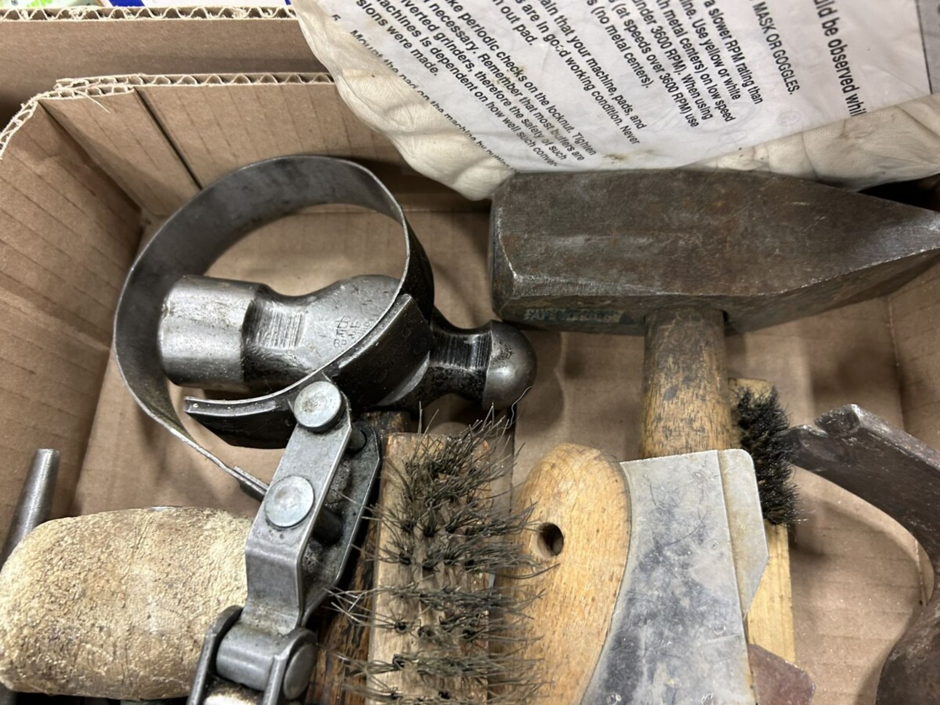 L/O ASSORTED HAND TOOLS-VICE GRIP, HAMMERS, OIL FILTER WRENCH ETC. - Image 2 of 3