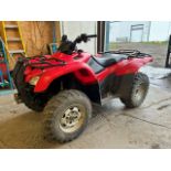 2013 TRX420 HONDA ATV, ELEC. SHIFT, INDEPENDENT SUSPENSION, 9,561 KM SHOWING, NEW ELEC. SHIFT MODULE