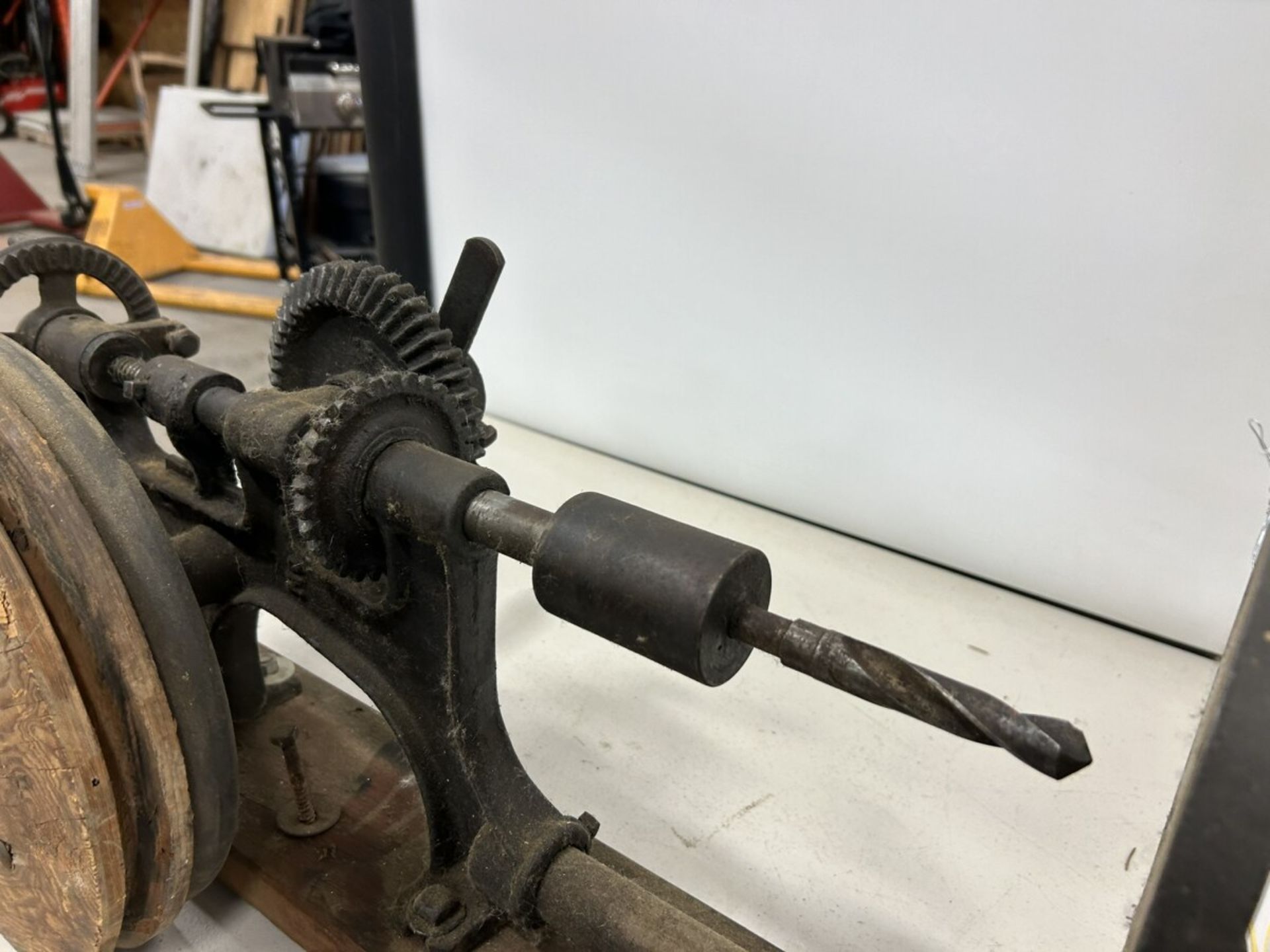 ANTIQUE POST DRILL PRESS - Image 5 of 5